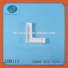 wholesale plain ceramic letter dish,ceramic cruet for sale,popular porcelain letter dish, Alphabet Mold